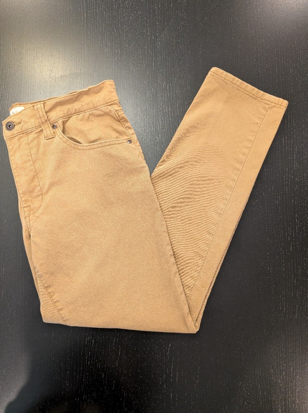 Men's Tan Jeans - Classic Straight Fit - Picture 5 of 10
